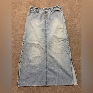 Hydraulic Light Blue Denim Skirt 1648